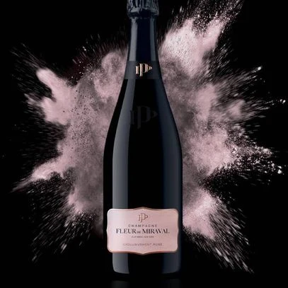 Champagne rosé fleur de miraval, brad pitt, angelina jolie