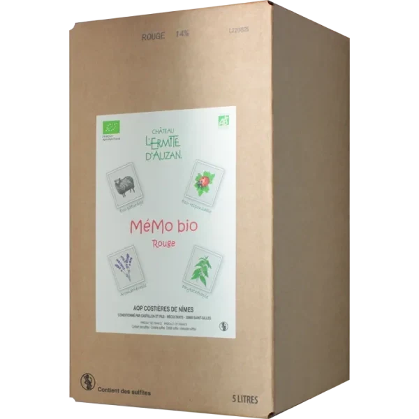 BIB 5L - Mémo bio 2023 - Château l'Ermite d'Auzan