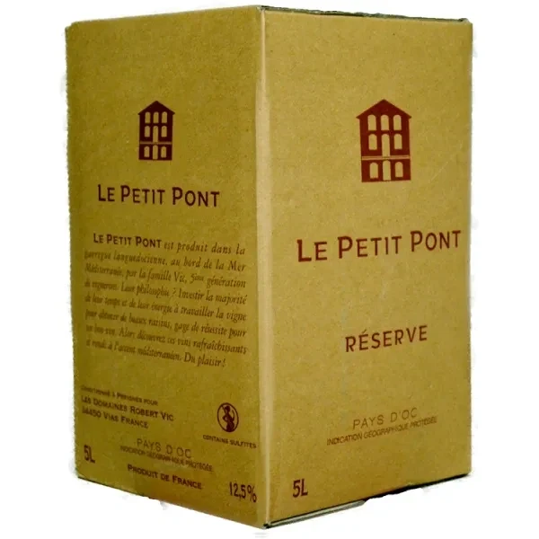 BIB 5L - Petit Pont rosé Réserve 2025 - Domaines Robert Vic Preignes le Vieux