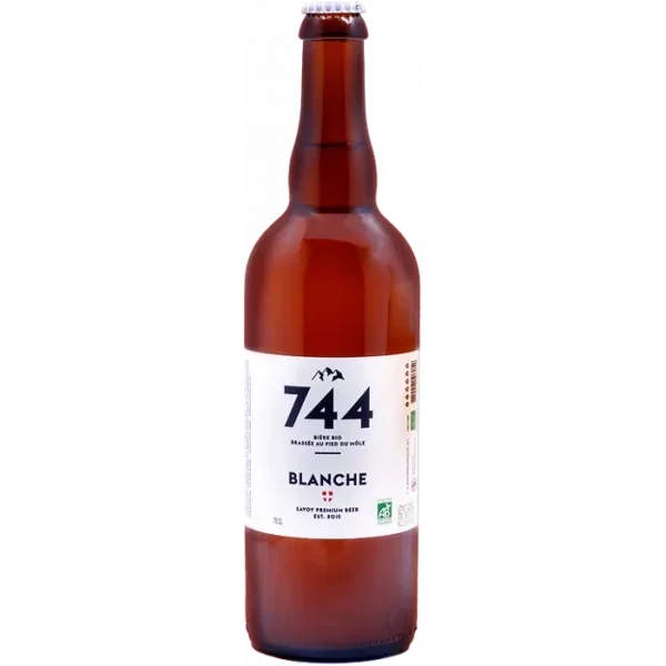 Bière blanche 75cl - Brasserie 744