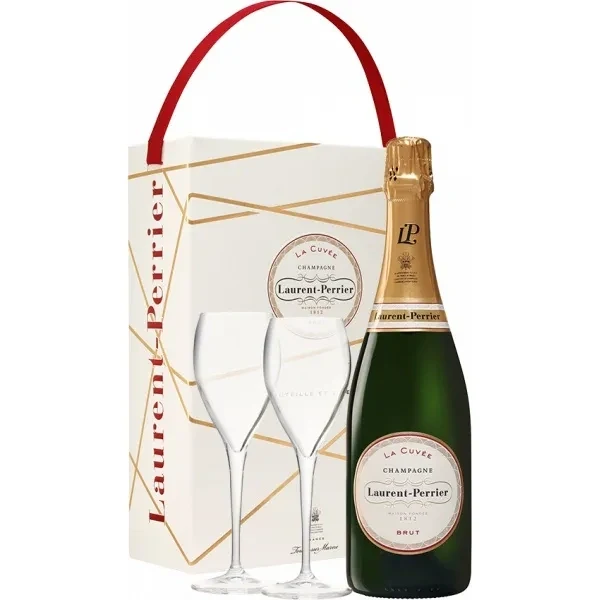 Champagne Laurent-Perrier - La Cuvée - Coffret 2 Flûtes