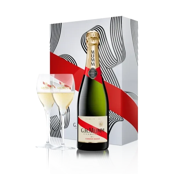 Champagne Mumm Cordon Rouge - Gift Set 2 Flûtes