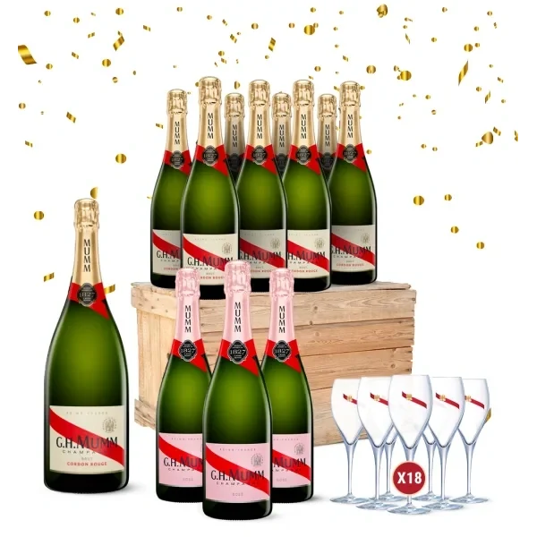 Champagne Mumm - Party Wijnpakket - Mumm Cordon Rouge