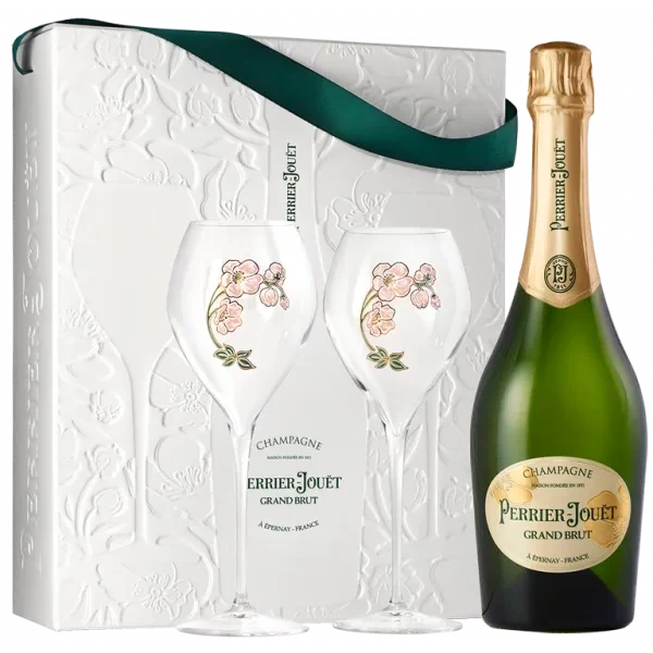 Champagne Perrier Jouët - Grand Brut - Estuche 2 Copas