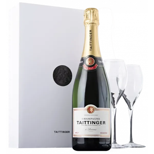 Taittinger - Prestige Champagner - Mit Etui & 2 Champagnergläser