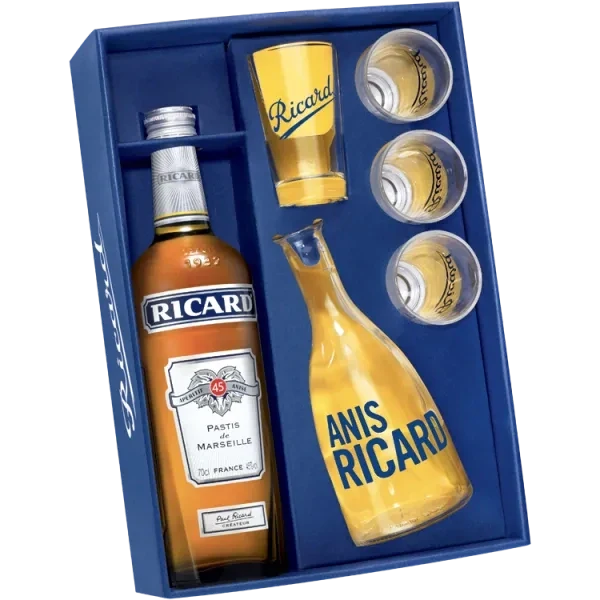 Estuche Ricard Années 50 - Edición Especial + 1 Jarra y 4 Copas