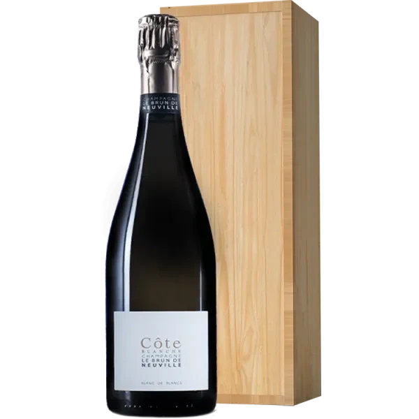 Jéroboam - Champagne le Brun de Neuville - Côte Blanche - Blanc de Blancs Brut - Caisse Bois