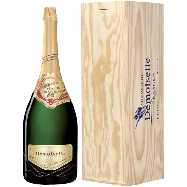Jéroboam - Champagne Vranken Demoiselle EO - Brut Tête de Cuvée - Cassa Di Legno