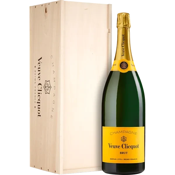 Nebukadnezar - Champagner Veuve Clicquot - Brut Carte Jaune - Holzkiste