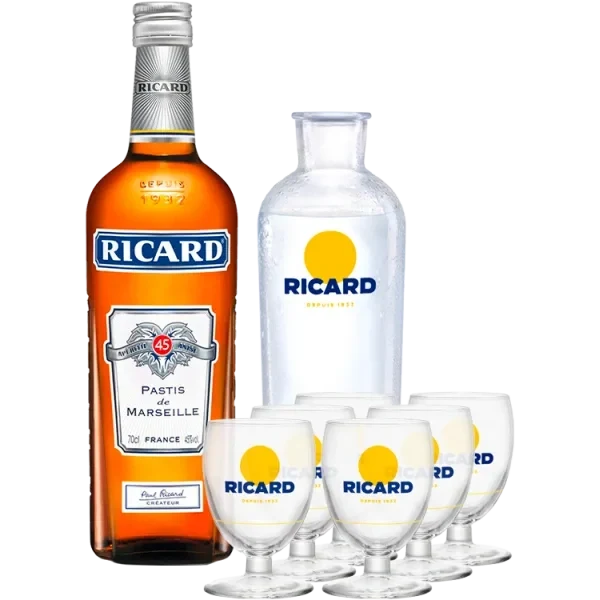 Pack Ricard + 6 Verres Ballons + Carafe