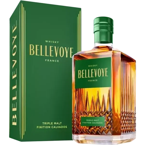Französischer Whisky - Bellevoye - Vert Finition Calvados - Etui