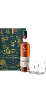 Whisky - Glenfiddich Solera 15 Ans + 2 Verres - Coffret