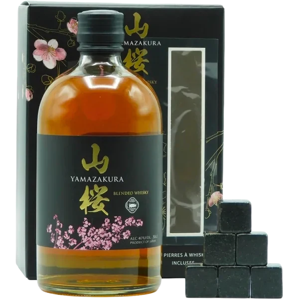 Whisky - Yamazakura - Blend - Cofanetto con 6 pietre per whisky